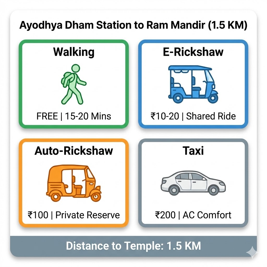 Ayodhya Dham Junction Transport Options